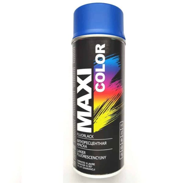 Lakier Fluorescencyjny niebieski spray MAXI COLOR 400 ml