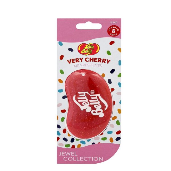 34 143 Jelly Belly 3D Jewel Air Freshener - VERY CHERRY