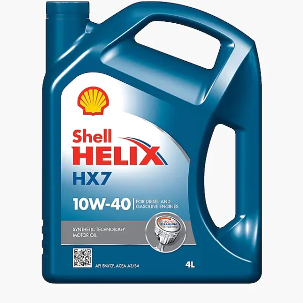 SHELL HELIX HX7 PLUS 10W40 4 L Syntetyczny olej silnikowy