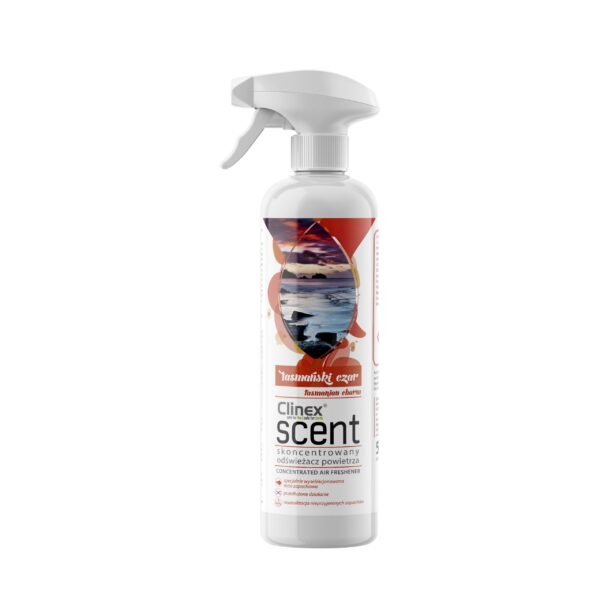 77 901 full clinex scent hurtownia tarnow scaled 1 Clinex Scent Tasmański Czar Skoncentrowany odświeżacz powietrza 500 ml
