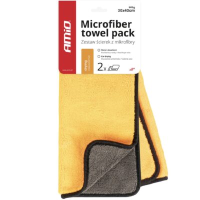 AMIO Mikrofibra 30x40cm 600gsm 2szt. Ściereczki z grubej mikrofibry