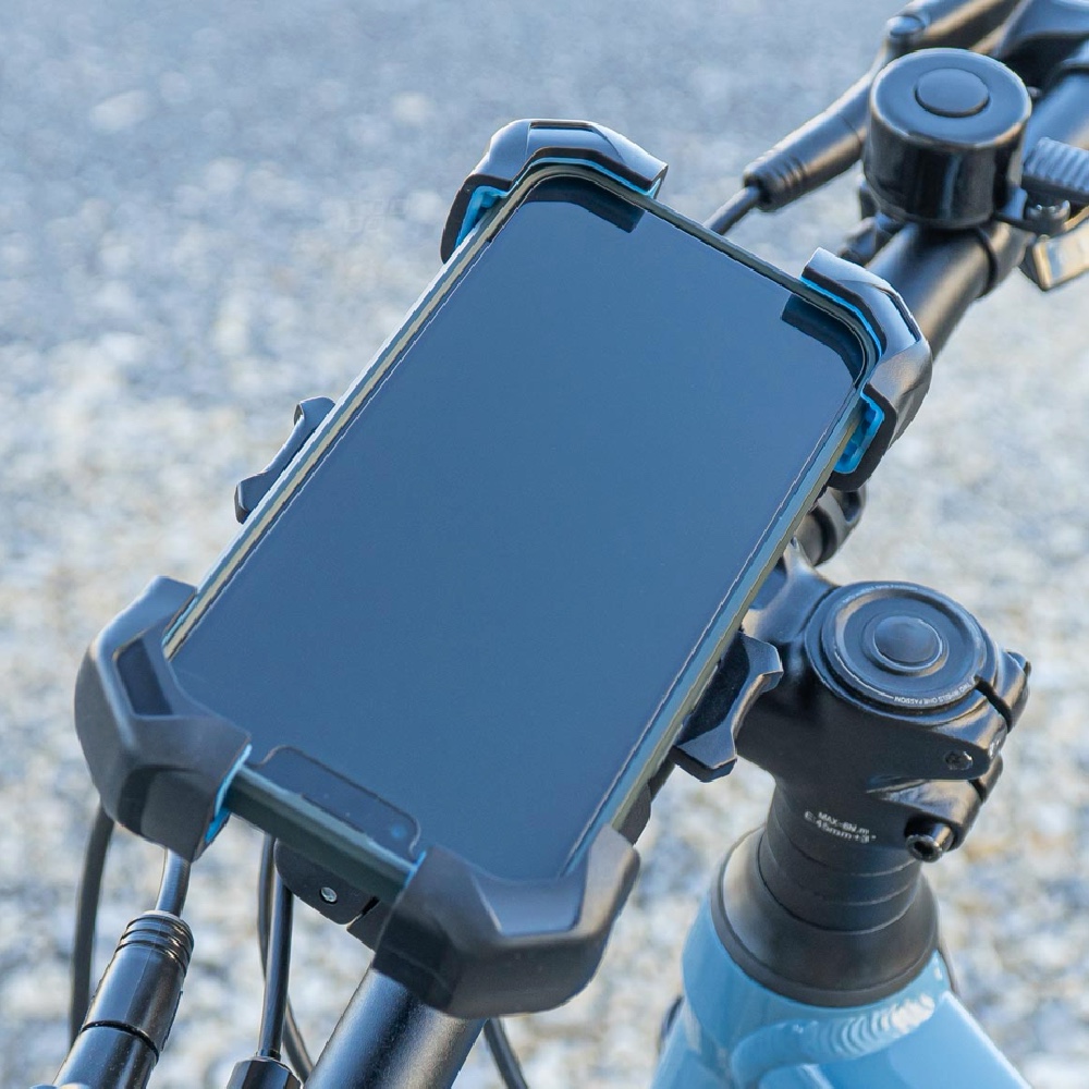 AMIO Uchwyt do telefonu rowerowy motocyklowy pionowy poziomy obrotowy Hurtownia Sklep Tarnow AMIO Uchwyt telefonu na rower motocykl skuter obrotowy - obrazek 3