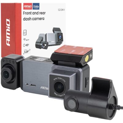 AMIO Wideorejestrator samochodowy 4K + 1K + 2K WLAN WIFI UHD 512GB