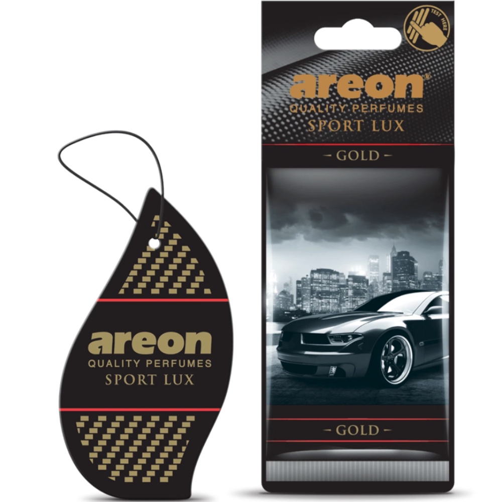 AREON Sport Lux Gold Zawieszka zapachowa do samochodu Hurtownia Sklep Tarnow AREON Sport Lux Gold Zawieszka zapachowa do samochodu