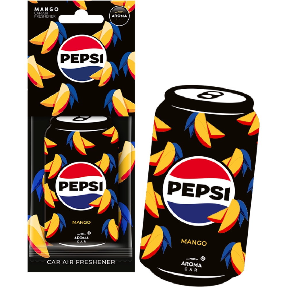 AROMA PEPSI Cellulose MANGO Zawieszka o zapachu mango coli Hurtownia Sklep Tarnow AROMA PEPSI Cellulose MANGO Zawieszka o zapachu mango coli