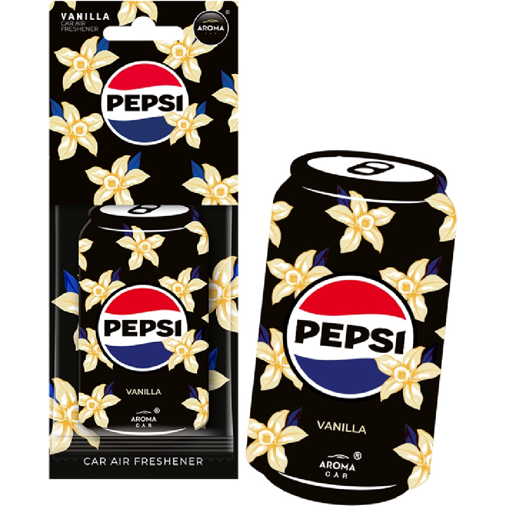 AROMA PEPSI Cellulose VANILLA Zawieszka o zapachowi waniliowej coli Hurtownia Sklep Tarnow AROMA PEPSI Cellulose VANILLA Zawieszka o zapachu waniliowej coli