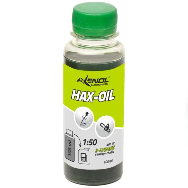 AXENOL HAX-OIL 100 ml Półsyntetyczny olej silnikowy do kosiarek pił pilarek 2T