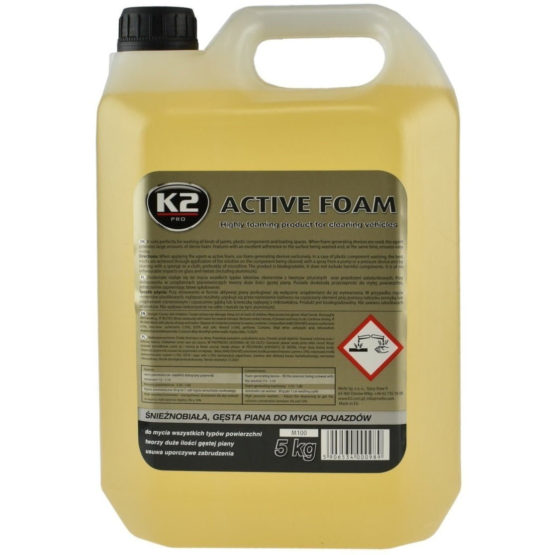 Active Foam K2 ACTIVE FOAM - pachnąca piana aktywna 5 KG