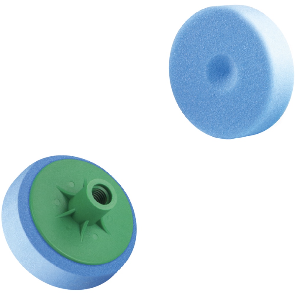 BOLL Gąbka polerska MINI na gwint M14 Ø80mm NIEBIESKA (super twarda)