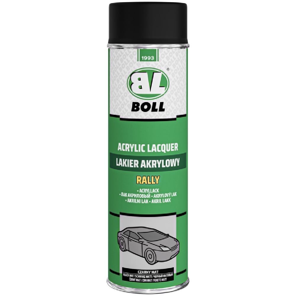 BOLL Lakier akrylowy czarny MAT RALLY 500ml spray