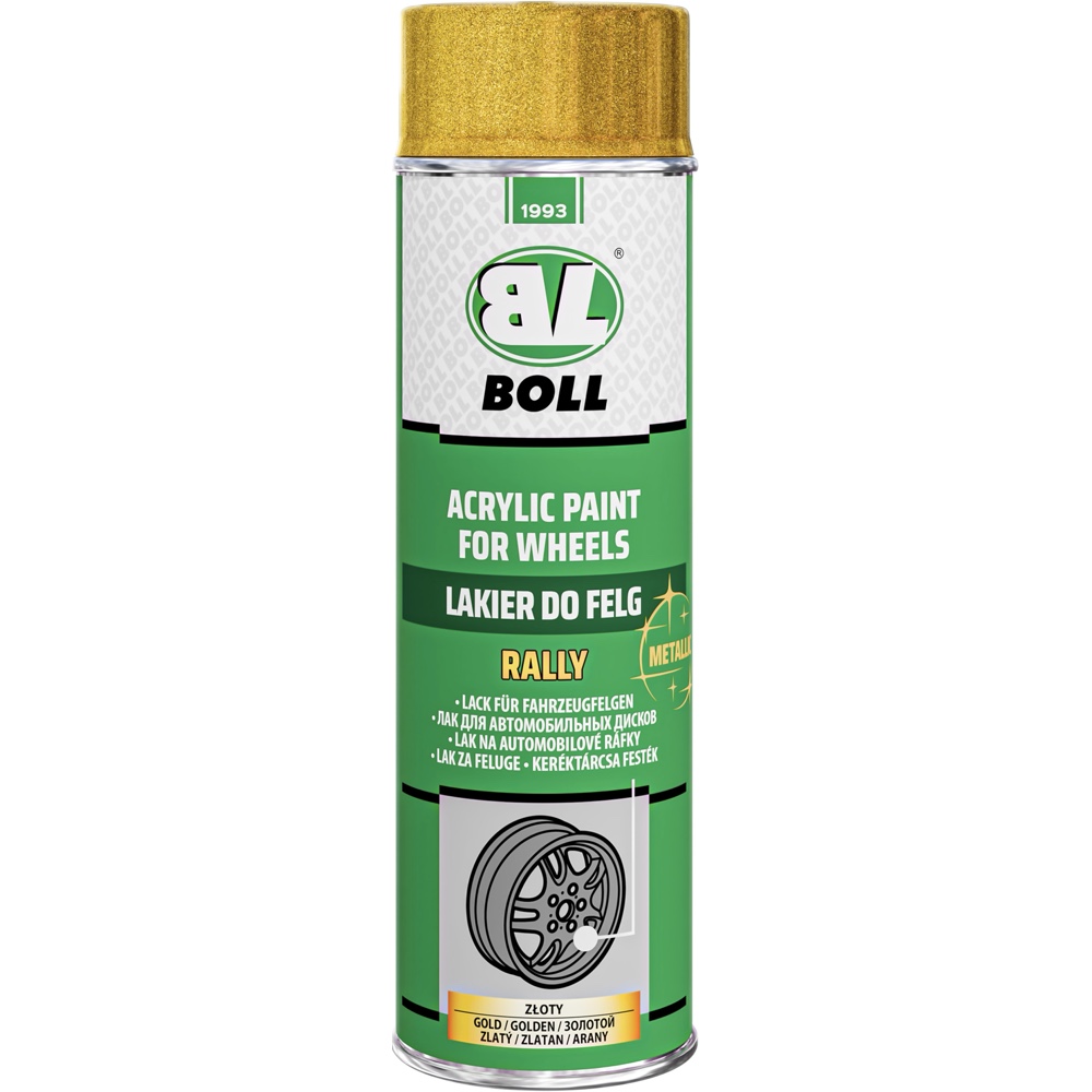 BOLL Lakier do felg zloty metallic 500ml spray Hurtownia Sklep Tarnow BOLL Lakier do felg złoty metallic 500ml spray