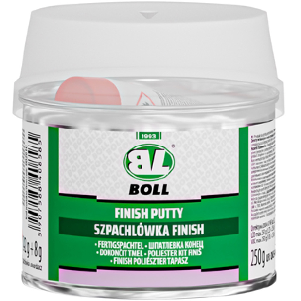 BOLL Szpachlówka wykończeniowa FINISH 0,25kg (szpachlówka 242g + utwardzacz 8g)