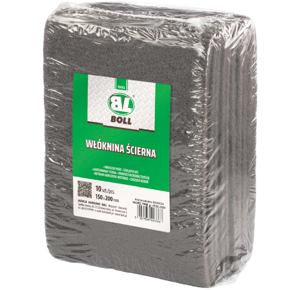 BOLL Wloknina scierna granulacja 1500 2000 jasno szara MICRO FINE 1szt Hurtownia Sklep Tarnow BOLL Włóknina ścierna granulacja 1500-2000 jasno szara MICRO FINE 1szt.
