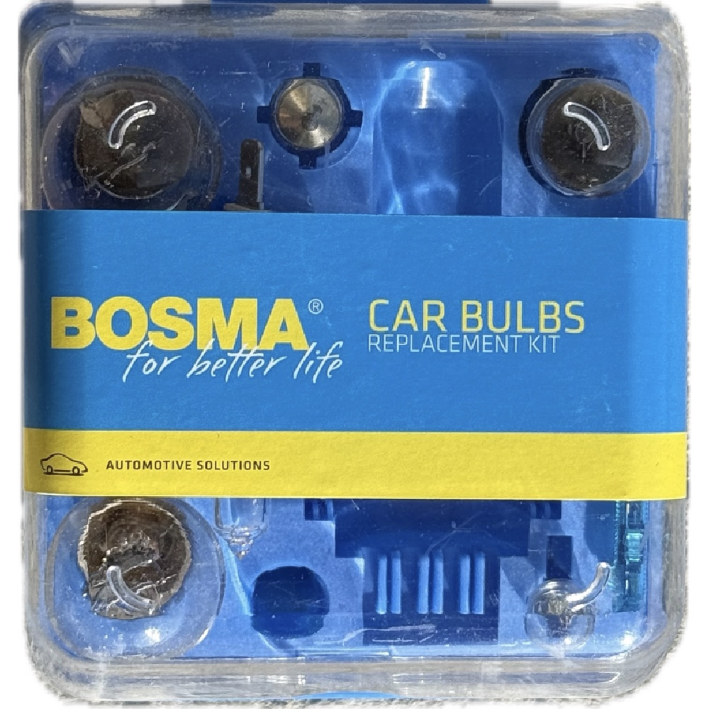 BOSMA Zestaw żarówek zapasowych H1 12V Zasobnik 9 elementów