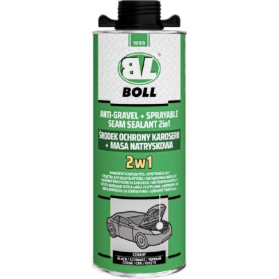 BOLL Środek ochrony karoserii + masa natryskowa 2w1 czarny 1kg baranek na pistolet