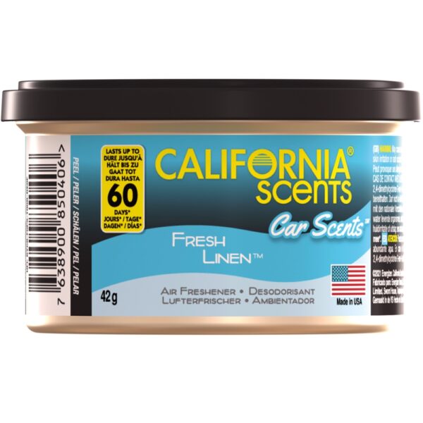 CALIFORNIA SCENTS Fresh Linen - Puszka zapachowa 42g