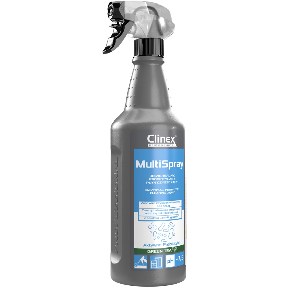 CLINEX Multi Spray 1L Preparat do codziennego sprzatania o zapachu zielonej herbaty Hurtownia Sklep Tarnow CLINEX Multi Spray Green Tea 1L Preparat do codziennego sprzątania o zapachu zielonej herbaty