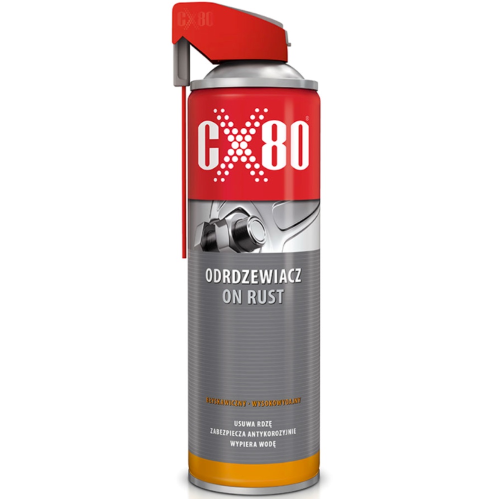 CX80 Odrdzewiacz ON RUST 500ml Duo Spray Hurtownia Sklep Tarnow CX80 Odrdzewiacz ON RUST 500ml Duo Spray