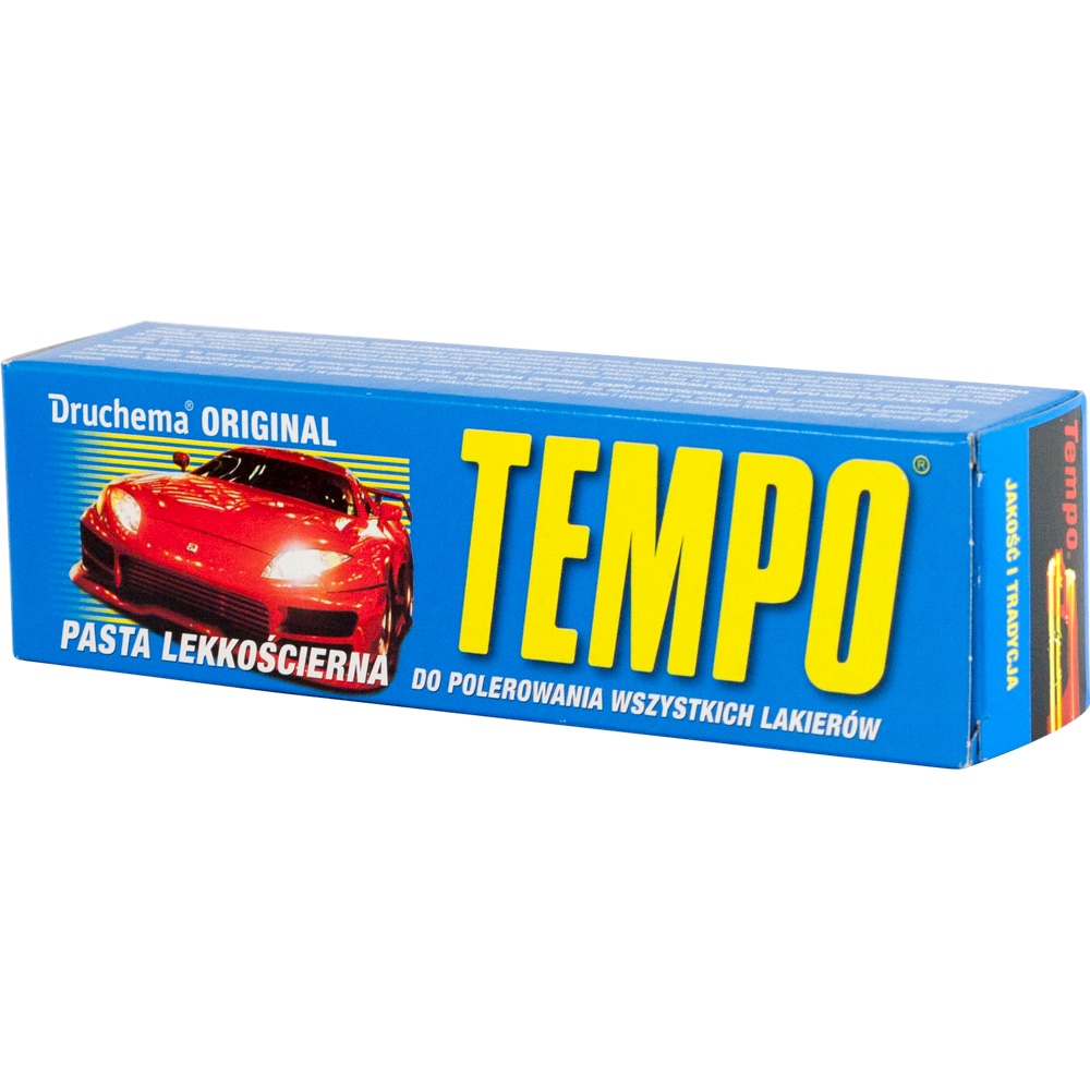 DRUCHEMA Tempo Original 120g Lekkoscierna pasta polerska niebieska Hurtownia Sklep Tarnow DRUCHEMA Tempo Original 120g Lekkościerna pasta polerska