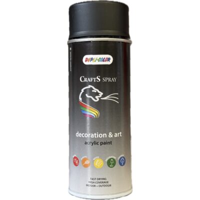 DUPLI-COLOR CRAFTS Lakier akrylowy RAL 9005 MAT 400ml spray czarny matowy