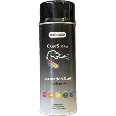 DUPLI-COLOR CRAFTS Lakier akrylowy RAL 9005 400ml spray czarny połysk