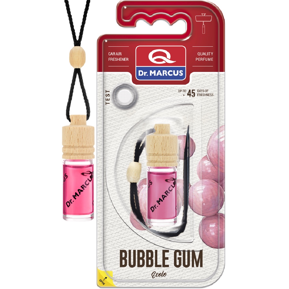 Dr. Marcus Ecolo GUMA BALONOWA zawieszka zapachowa buteleczka z korkiem Hurtownia Sklep Tarnow Zapach Dr. Marcus Ecolo BUBBLE GUM