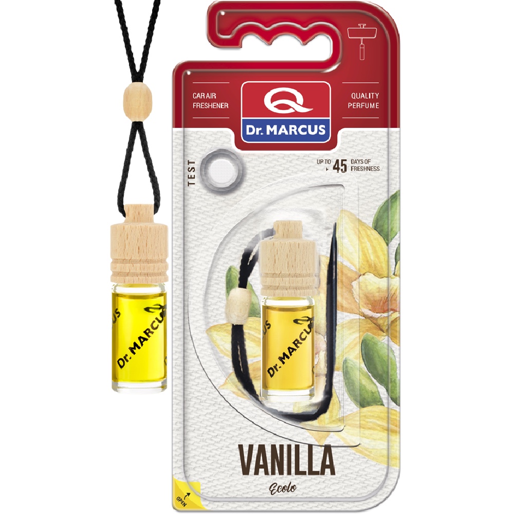 Dr. Marcus Ecolo WANILIA zawieszka zapachowa buteleczka z korkiem Hurtownia Sklep Tarnow Zapach Dr. Marcus Ecolo VANILLA