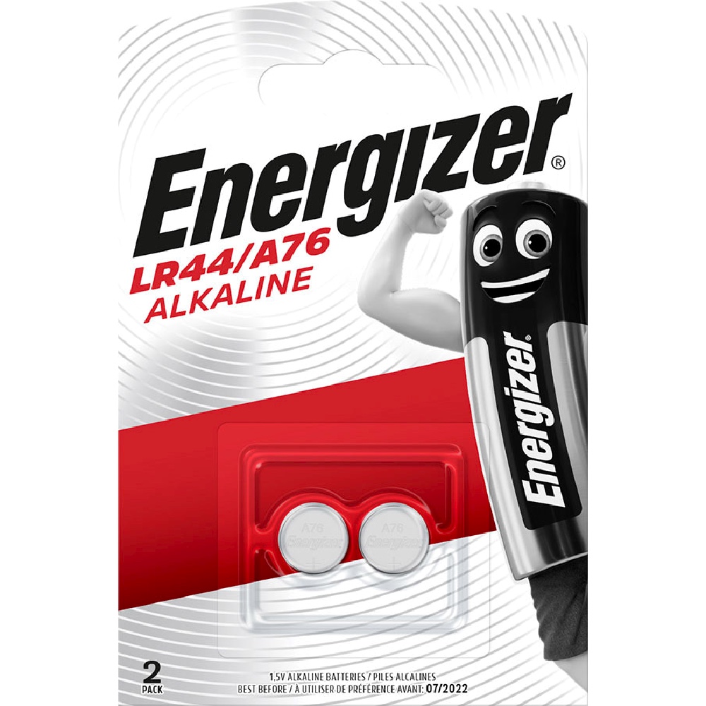 ENERGIZER LR44 A76 Bateria Specjalistyczna Alkaliczna blister 2 szt Hurtownia Sklep Tarnow ENERGIZER LR44 A76 Bateria okrągła alkaliczna blister 2 szt.