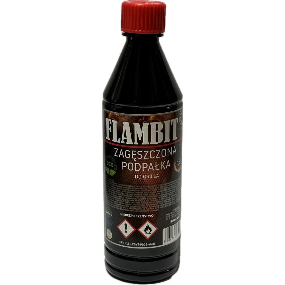 FLAMBIT Zageszczona podpalka do grilla w plynie 05L Hurtownia Sklep Tarnow FLAMBIT Zagęszczona podpałka do grilla w płynie 0,5L