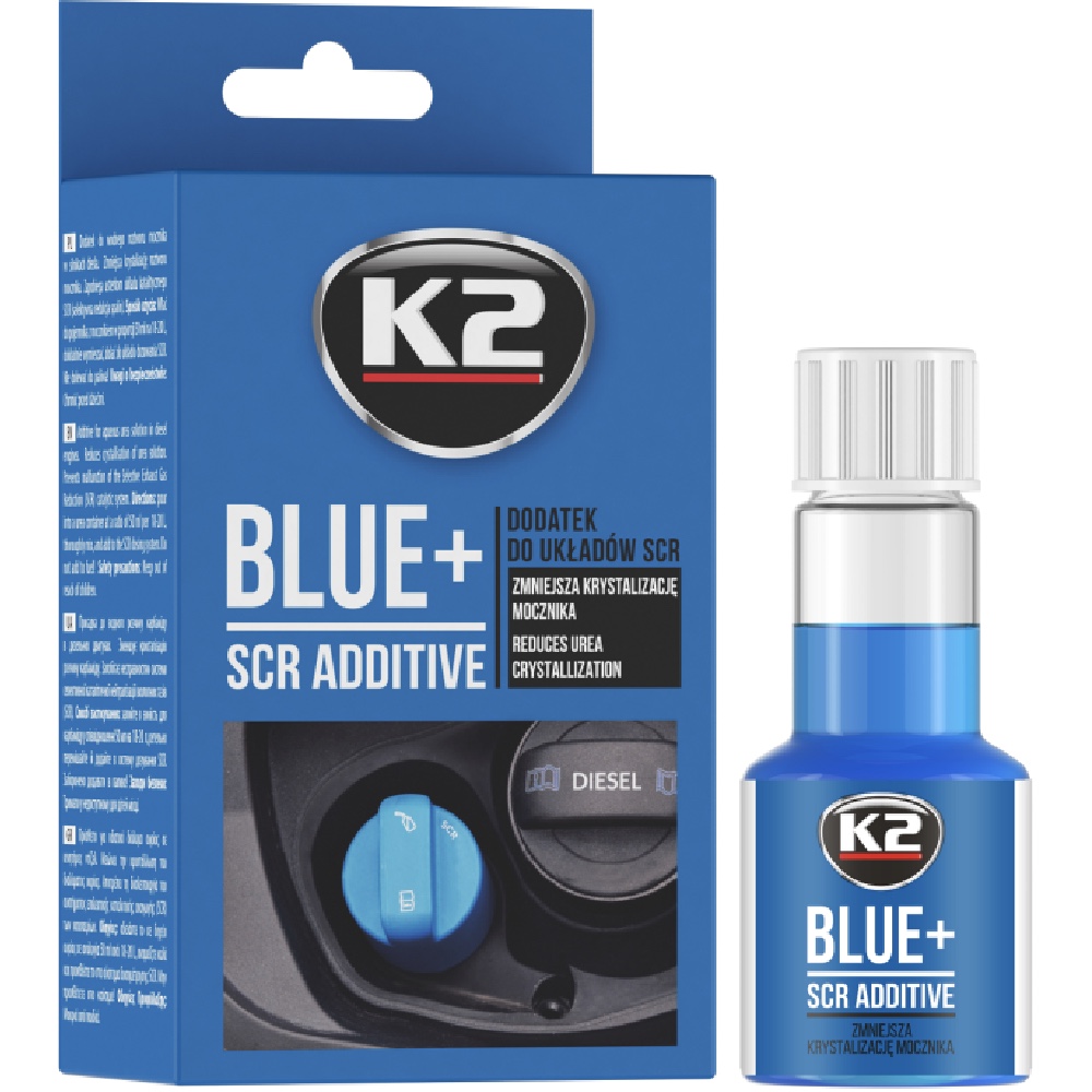 K2 BLUE 50ml Dodatek przeciw krystalizacji mocznika AdBlue Hurtownia Sklep Tarnow K2 BLUE+ 50ml Dodatek przeciw krystalizacji mocznika AdBlue