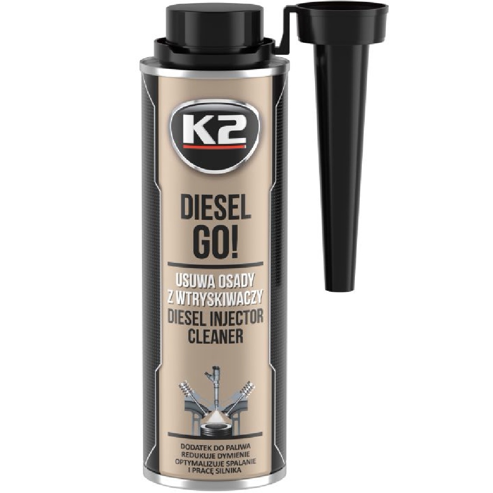 K2 Diesel GO! 250ml Preparat do czyszczenia wtrysków diesla