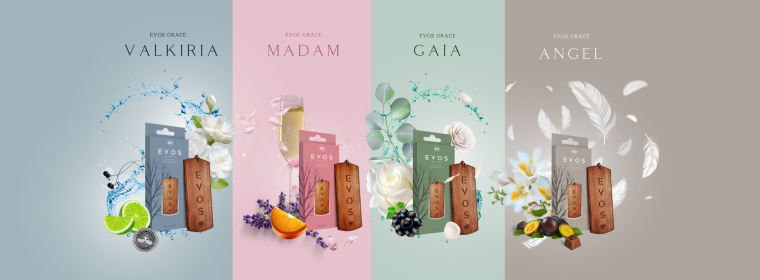 K2 Evos Grace Drewienko zawieszka zapach do samochodu do samochodu K2 EVOS GRACE ANGEL Zawieszka zapachowa drewniana dla kobiet - obrazek 2