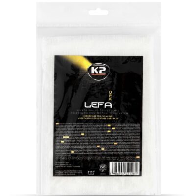 K2 LEFA PRO Mikrofibra do skóry biała 40x40cm