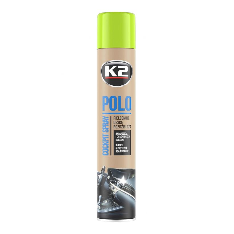 K2 Polo Cockpit Zielone Jablko 750 ml Pielegnuje deske rozdzielcza K2 Polo Cockpit Zielone Jabłko 750 ml Pielęgnuje deskę rozdzielczą