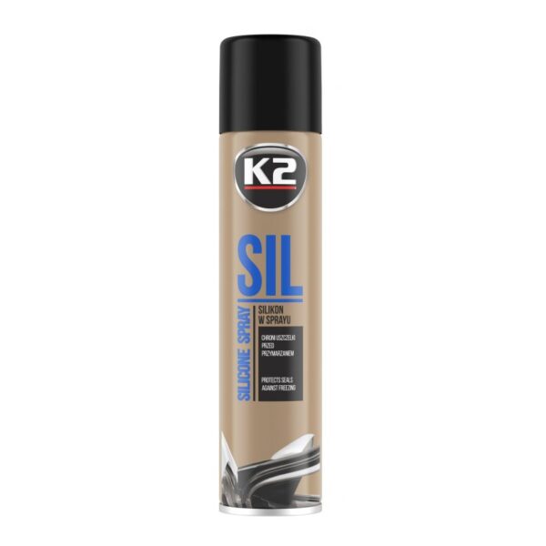 K2 SIL 300 ml Silikon w sprayu chroni uszczelki gumę przed zamarzaniem i pękaniem