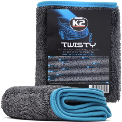 K2 TWISTY PRO Mikrofibra 40x60cm 600gsm Włosie skręcone i gładkie