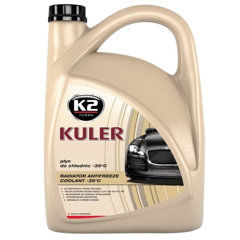 Kuler 5l cz K2 KULER -35°C - Płyn do chłodnic czerwony 5L