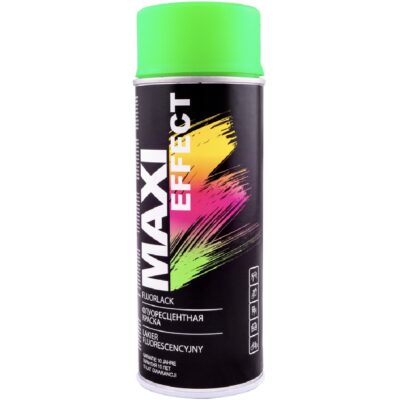 MAXI EFFECT Lakier fluorescencyjny zielony 400ml spray