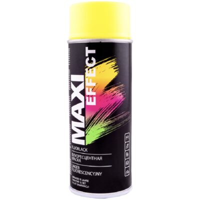 MAXI EFFECT Lakier fluorescencyjny żółty 400ml spray