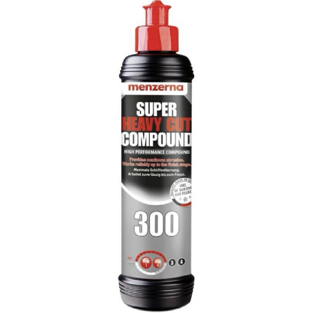 MENZERNA 300 Super heavy cut compound 250ml Pasta polerska mocnoscierna Hurtownia Sklep Tarnow MENZERNA 300 Super heavy cut compound 250ml Pasta polerska bardzo mocno ścierna