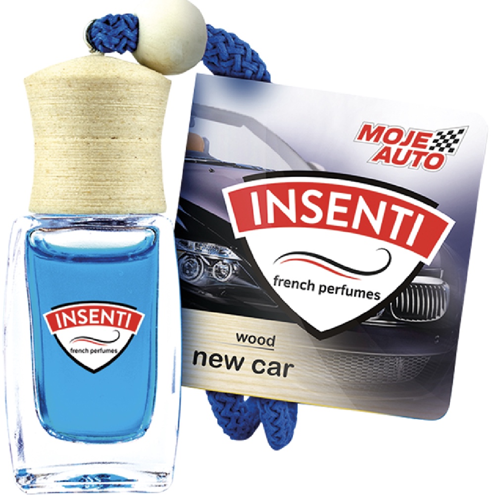 MOJE AUTO Insenti Wood 8ml NEW CAR Zawieszka zapachowa Hurtownia Sklep Tarnow MOJE AUTO Insenti Wood 8ml NEW CAR Zawieszka zapachowa