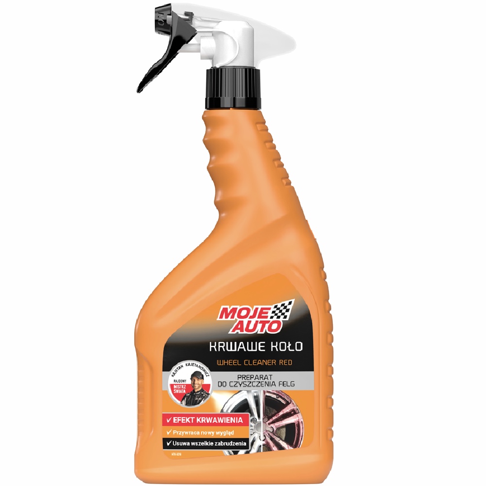 MOJE AUTO Krwawe kolo 700ml atomizer Preparat do czyszczenia felg Hurtownia Sklep Tarnow MOJE AUTO Krwawe koło 700ml atomizer Preparat do czyszczenia felg