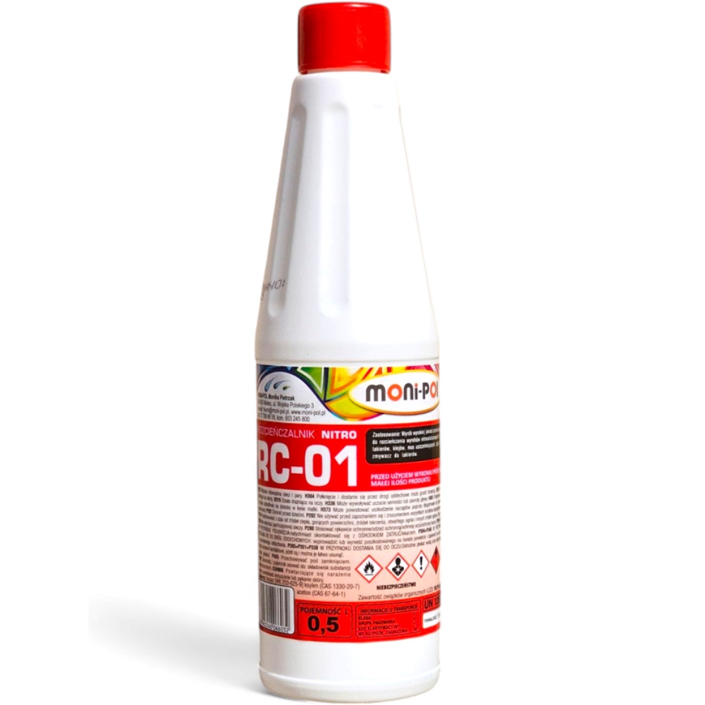 MONI POL Nitro RC 01 05L Rozcienczalnik Hurtownia Sklep Tarnow MONI-POL Rozcieńczalnik Nitro RC-01 500ml