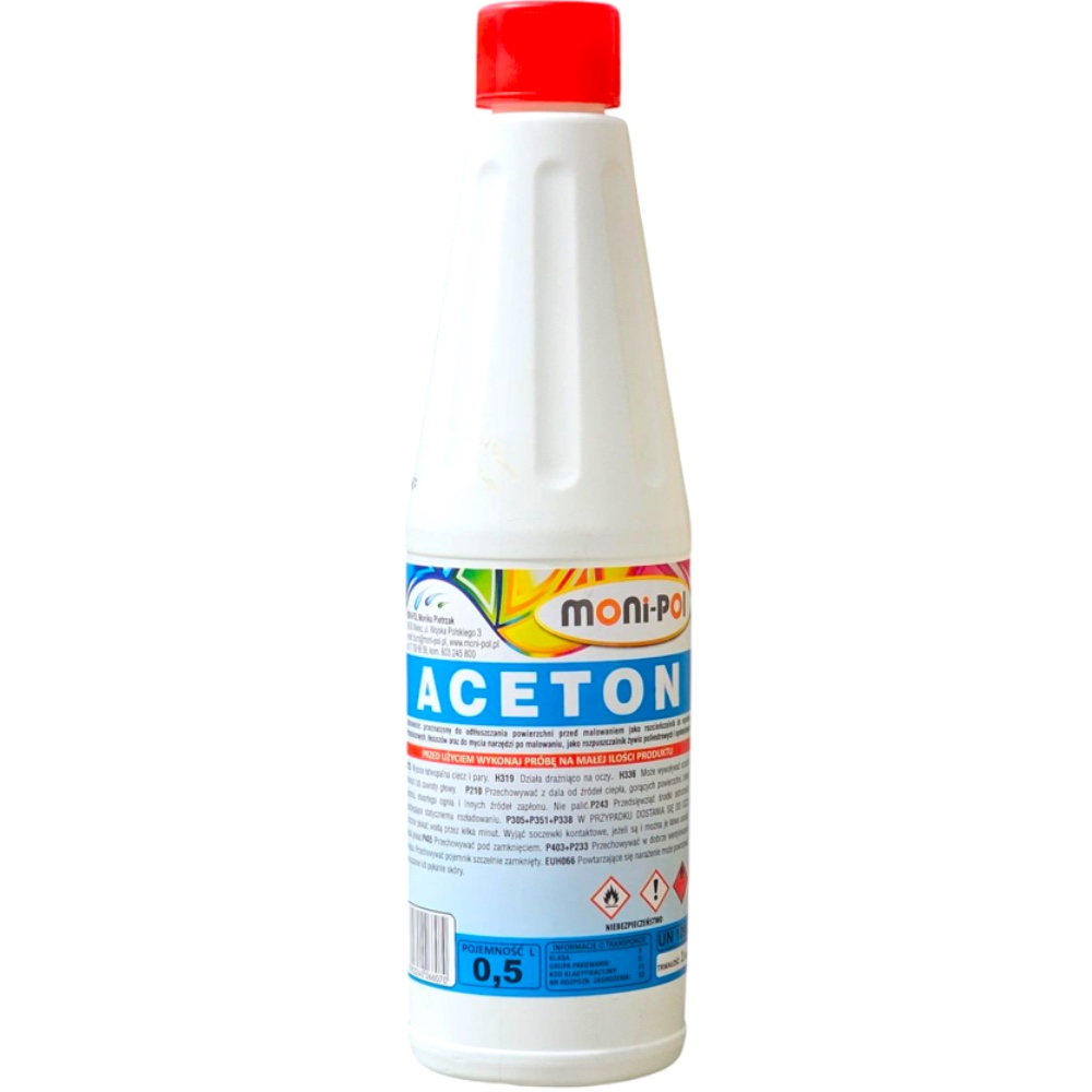 MONI POL Rozcienczalnik Aceton 05L Hurtownia Sklep Tarnow MONI-POL Aceton 500ml