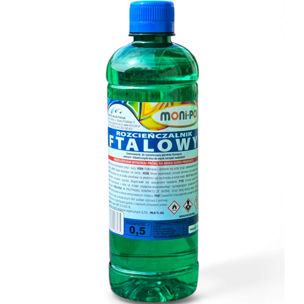MONI POL Rozcienczalnik Ftalowy 05L Hurtownia Sklep Tarnow MONI-POL Rozcieńczalnik Ftalowy 500ml