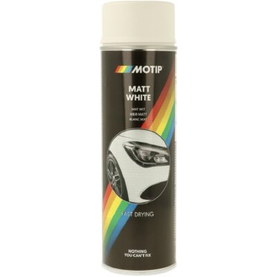MOTIP Lakier akrylowy biały mat 500ml spray