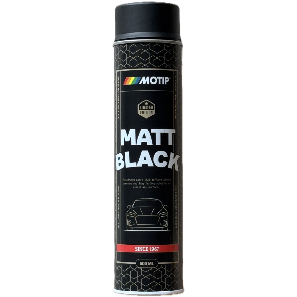 MOTIP Lakier akrylowy czarny MAT 600ml spray RALLYE Hurtownia Sklep Tarnow MOTIP Lakier akrylowy czarny MAT 600ml spray RALLYE