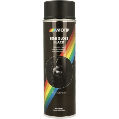MOTIP Lakier akrylowy czarny półpołysk 500ml spray