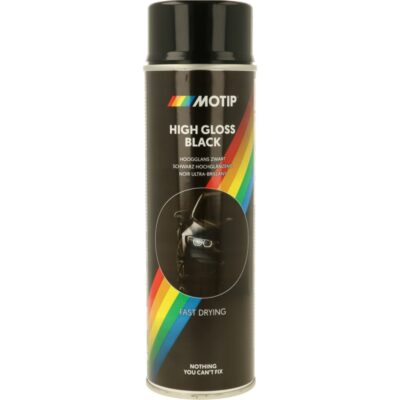 MOTIP Lakier akrylowy czarny połysk 500 ml spray