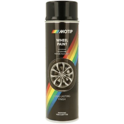 MOTIP Lakier do felg czarny połysk 500ml spray
